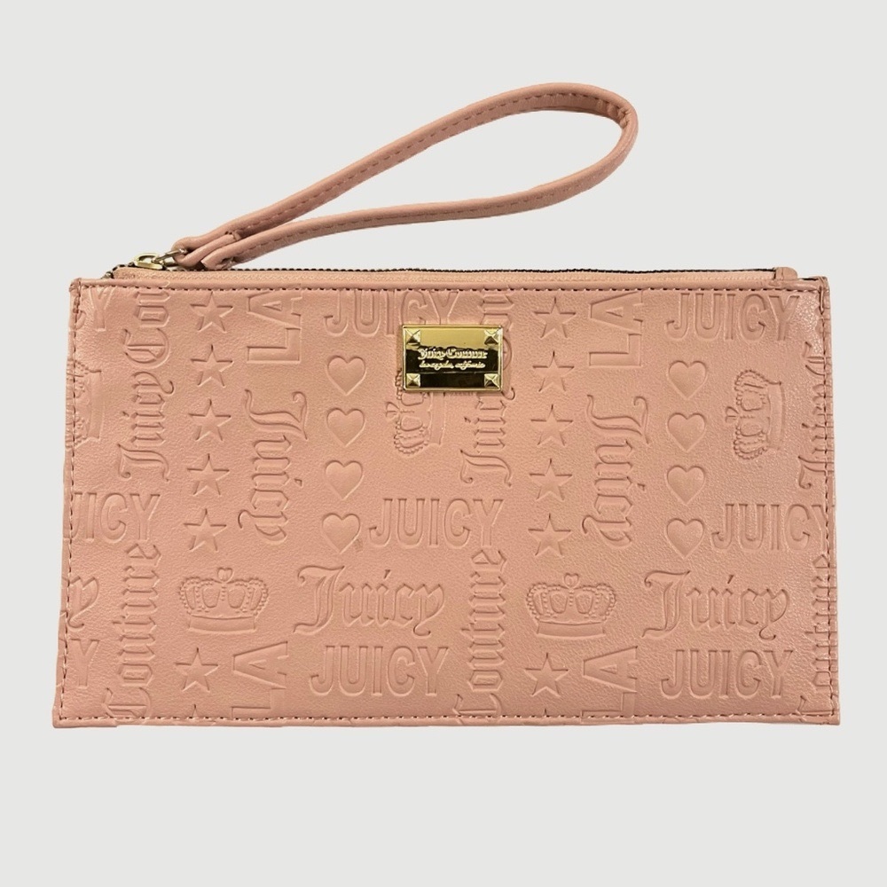 NWOT Juicy Couture Blush Logo Daydreamer Wristlet /Clutch
